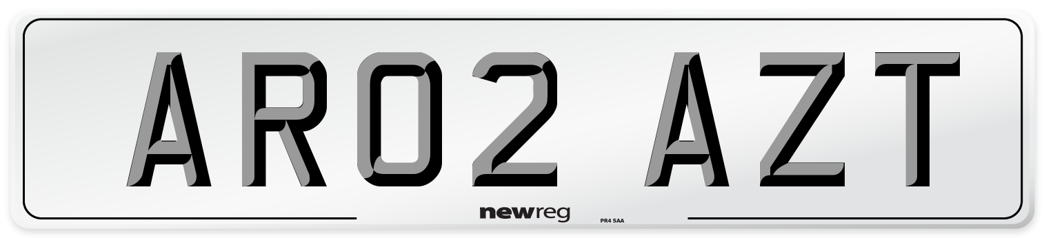 AR02 AZT Number Plate from New Reg